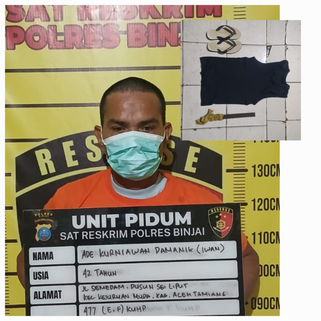 Terduga pelaku curat yang berhasil diamankan tim cobra Polres Binjai
