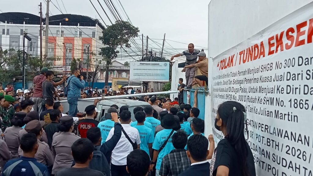 Eksekusi Lahan dan Bangunan di Jalan Asrama Ricuh, Diduga Libatkan Mafia Tanah