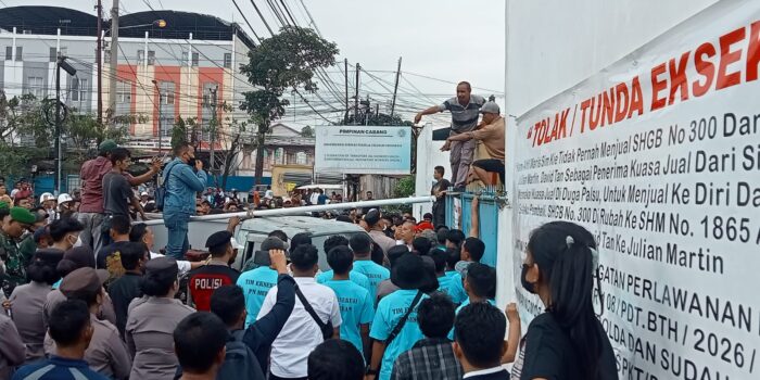 Eksekusi Lahan dan Bangunan di Jalan Asrama Ricuh, Diduga Libatkan Mafia Tanah
