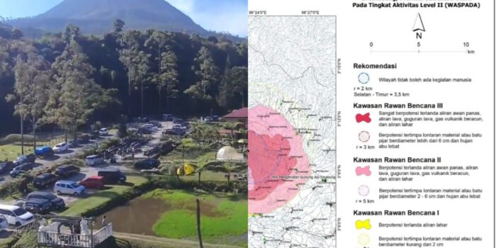 Tempat Wisata dan Pemkab Karo Dikutip Retribusi, Ternyata Lau Kawar Masuk Zona Merah Gunung Merapi Sinabung