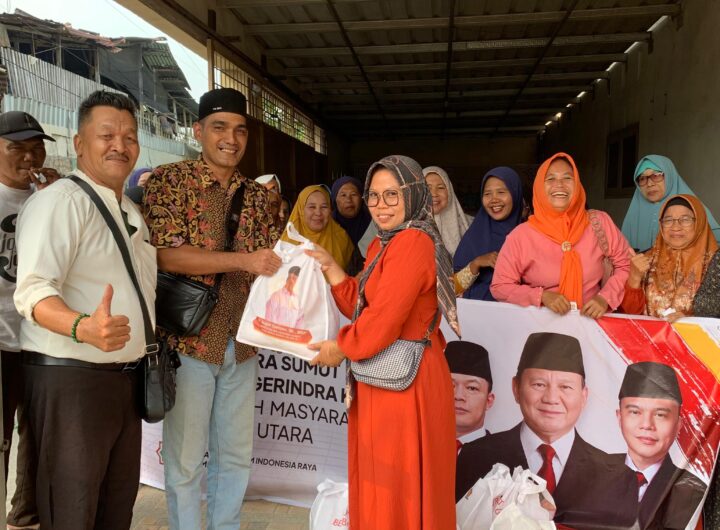 Sambut HUT Ke18 Partai Gerindra, DPD Gerindra dan GEMIRA Sumut Gelar Bakti Sosial di Kec. Hamparan Perak