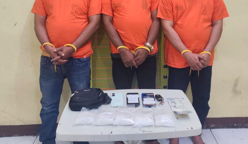 Ungkap Jaringan Narkoba, Polda Sumut Tangkap 3 Pria dan Suta  500 Gram Sabu