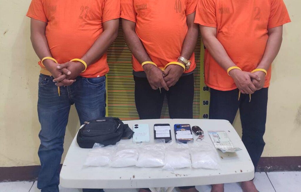 Ungkap Jaringan Narkoba, Polda Sumut Tangkap 3 Pria dan Suta  500 Gram Sabu