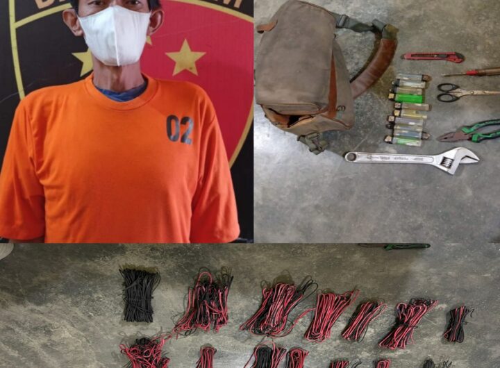 Pria di Binjai Ditangkap Polisi Saat Tertidur di Kantor Lurah, Usai Curi Kabel