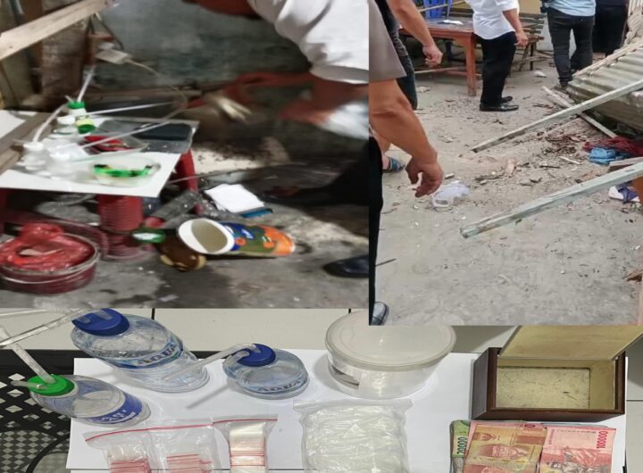 Polisi Gerebek Barak Narkoba Jalang Mangga Kecamatan Binjai Barat