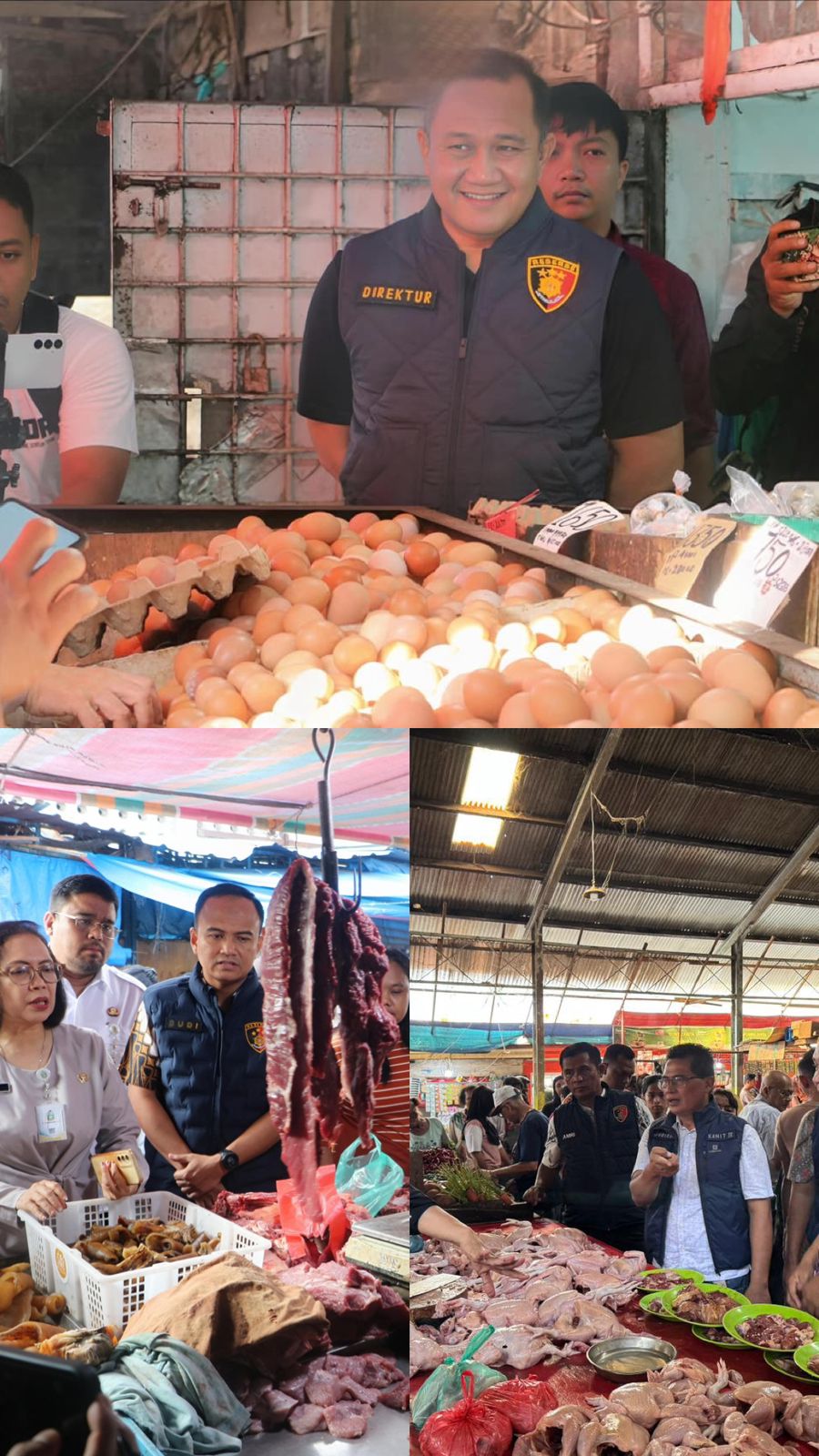 Subdit Indag Polda Sumut Sidak Harga dan Ketersediaan Bapokting di Pasar Kota Medan 