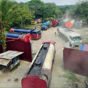 Warga Simpang Selesai Minta Kapolres Binjai Tertibkan Gudang Diduga Penampungan CPO Ilegal