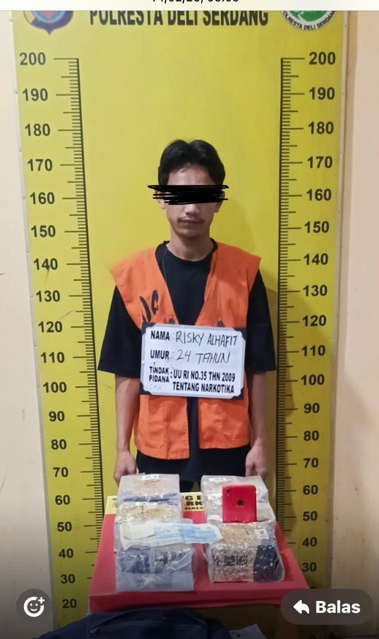 Polresta Deli Serdang Gagalkan Peredaran 6 Kg Sabu asal Aceh, 1 Pelaku Ditangkap 