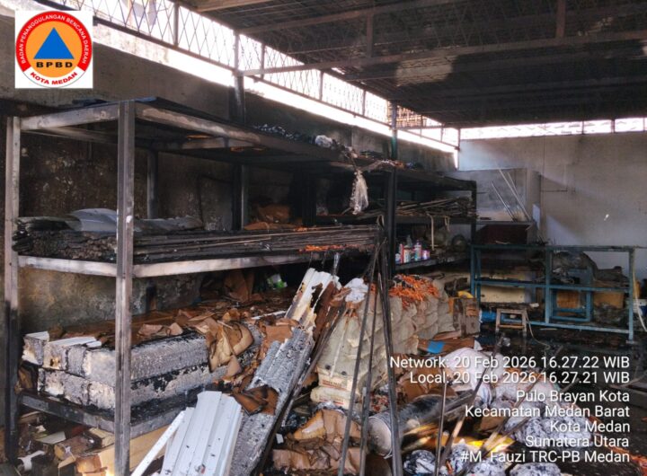 Gudang Tiner di Pulo Brayan Terbakar, Tak Korban Jiwa