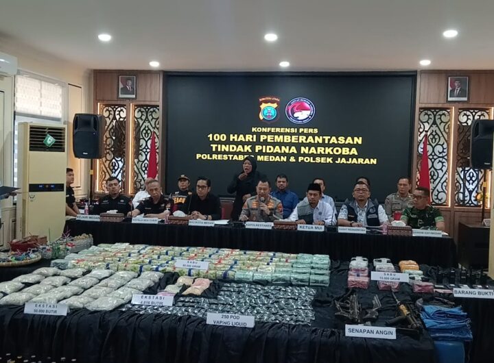 Sindikat Narkoba Jaringan Internasional Ditangkap di Tanjung Balai-Asahan