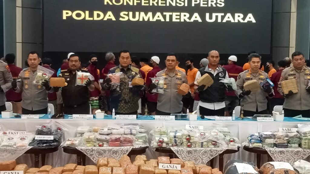 Januari-Februari 2026, Polda Sumut Sita 179 Kg Sabu dan 1.118 Tersangka Narkoba 