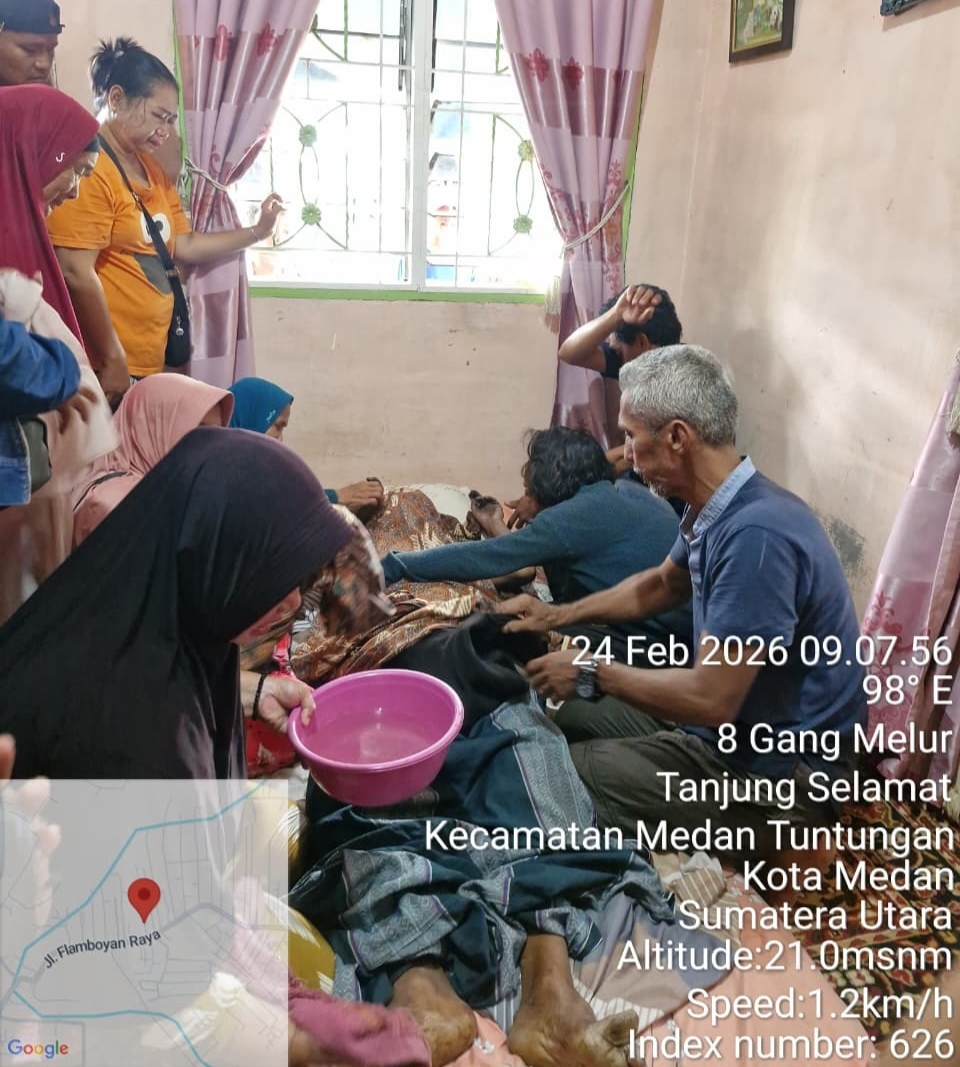 Pria Lansia Hanyut Saat Cari Daun di Sungai  Sei Belawan