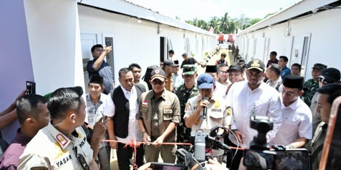 Gubernur Sumut Dampingi Mendagri, Resmikan Huntara dan Penyerahan Bantuan Dana Tunggu Hunian di Tapsel