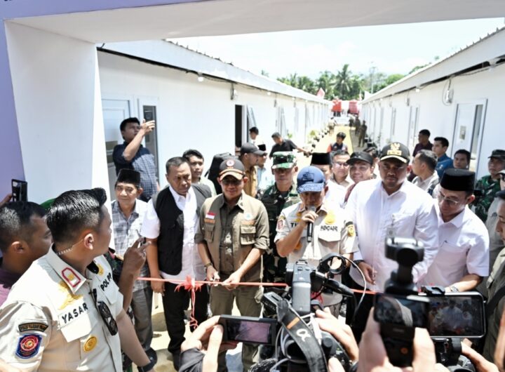 Gubernur Sumut Dampingi Mendagri, Resmikan Huntara dan Penyerahan Bantuan Dana Tunggu Hunian di Tapsel