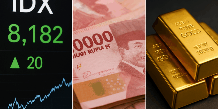 Rupiah, IHSG dan Emas Kompak Menguat