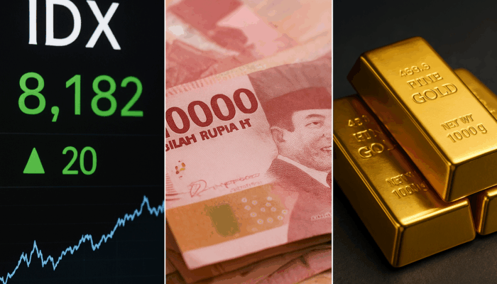 Rupiah, IHSG dan Emas Kompak Menguat
