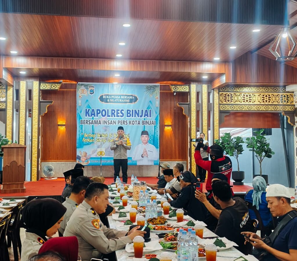 Kapolres Binjai Gelar Silaturahmi dan Buka Bersama Insan Pers