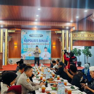 Kapolres Binjai Gelar Silaturahmi dan Buka Bersama Insan Pers