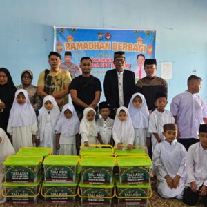 Satuan Narkoba Polresta Deli Serdang Berbagi Tali Asih di Rumah Yatim Beringin