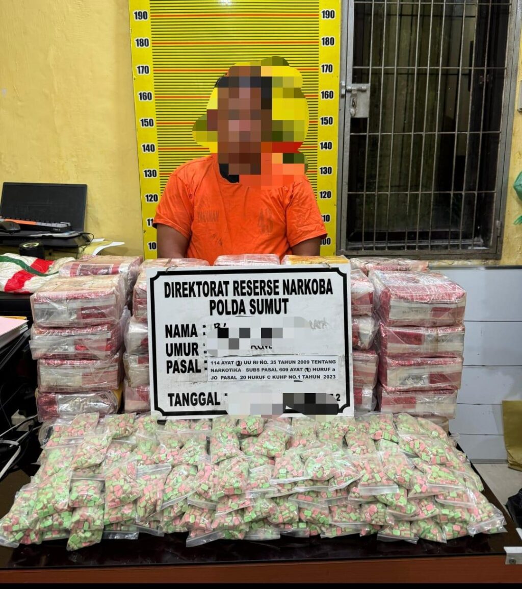 Polda Sumut Gagalkan Penyelundupan 50 Kg Sabu dan 20 Ribu Butir Ekstasi di Perairan Asahan