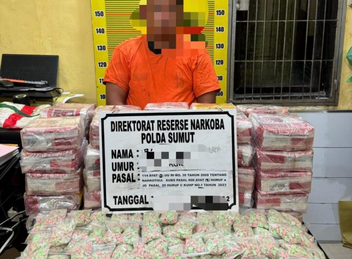 Polda Sumut Gagalkan Penyelundupan 50 Kg Sabu dan 20 Ribu Butir Ekstasi di Perairan Asahan