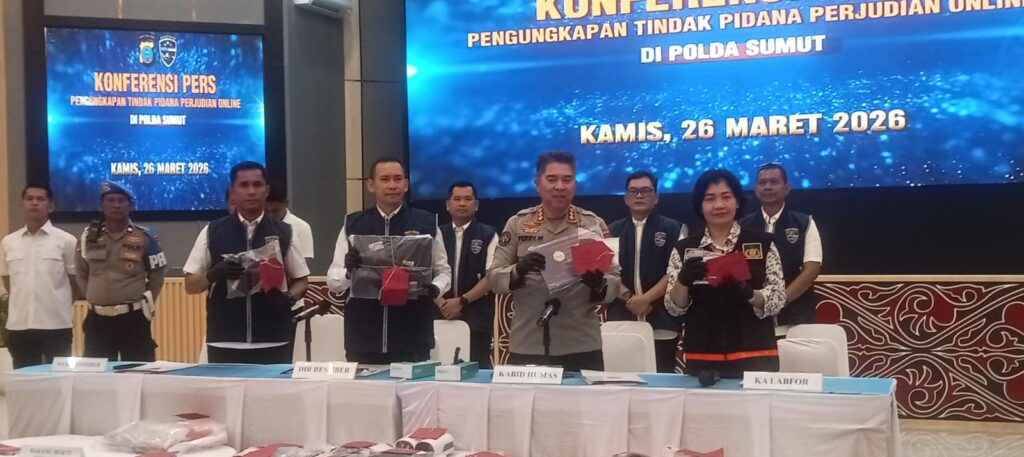 Polda Sumut Ungkap Judi Online di Royal Condominium Medan, 2 Tahun Beroperasi dan Omset Rp7 Miliar
