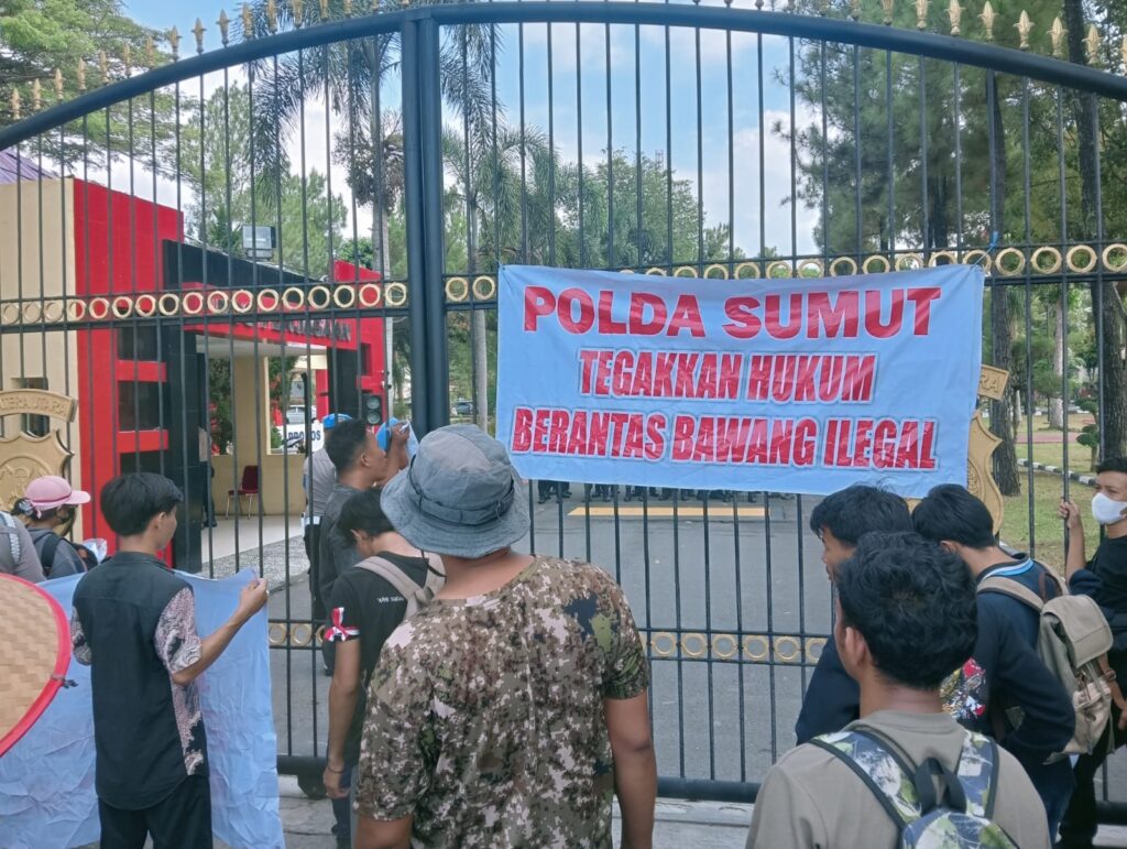 Petani Unjukrasa Minta Polda Sumut Tangkap Mafia Bawang Ilegal
