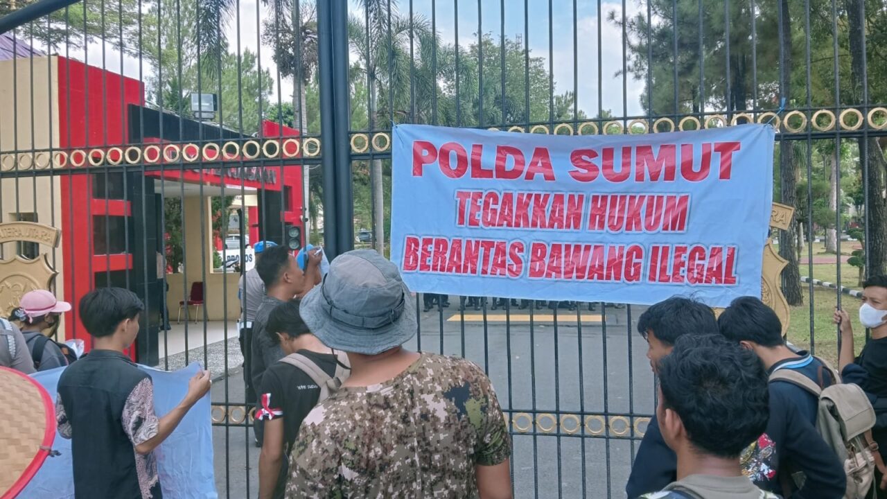Petani Unjukrasa Minta Polda Sumut Tangkap Mafia Bawang Ilegal