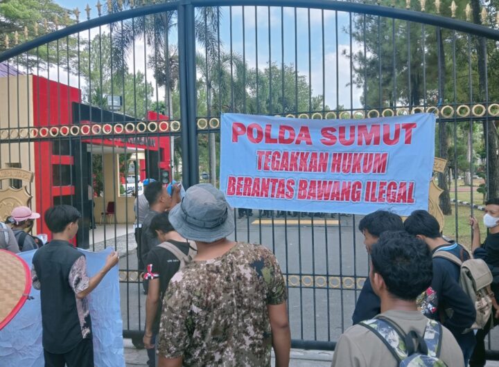 Petani Unjukrasa Minta Polda Sumut Tangkap Mafia Bawang Ilegal