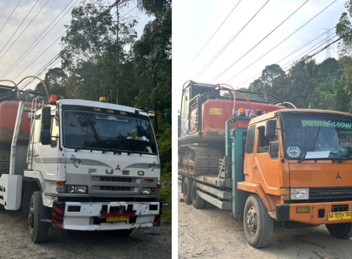 Polda Sumut Amankan 2 Ekskavator, Diduga untuk Tambang Emas Ilegal di Madina