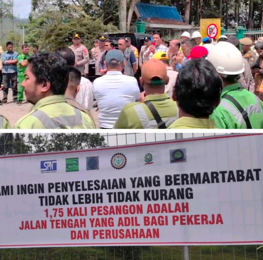 Ratusan Karyawan PT TPL Gelar Aksi Damai Tuntut 1,75 Pesangon