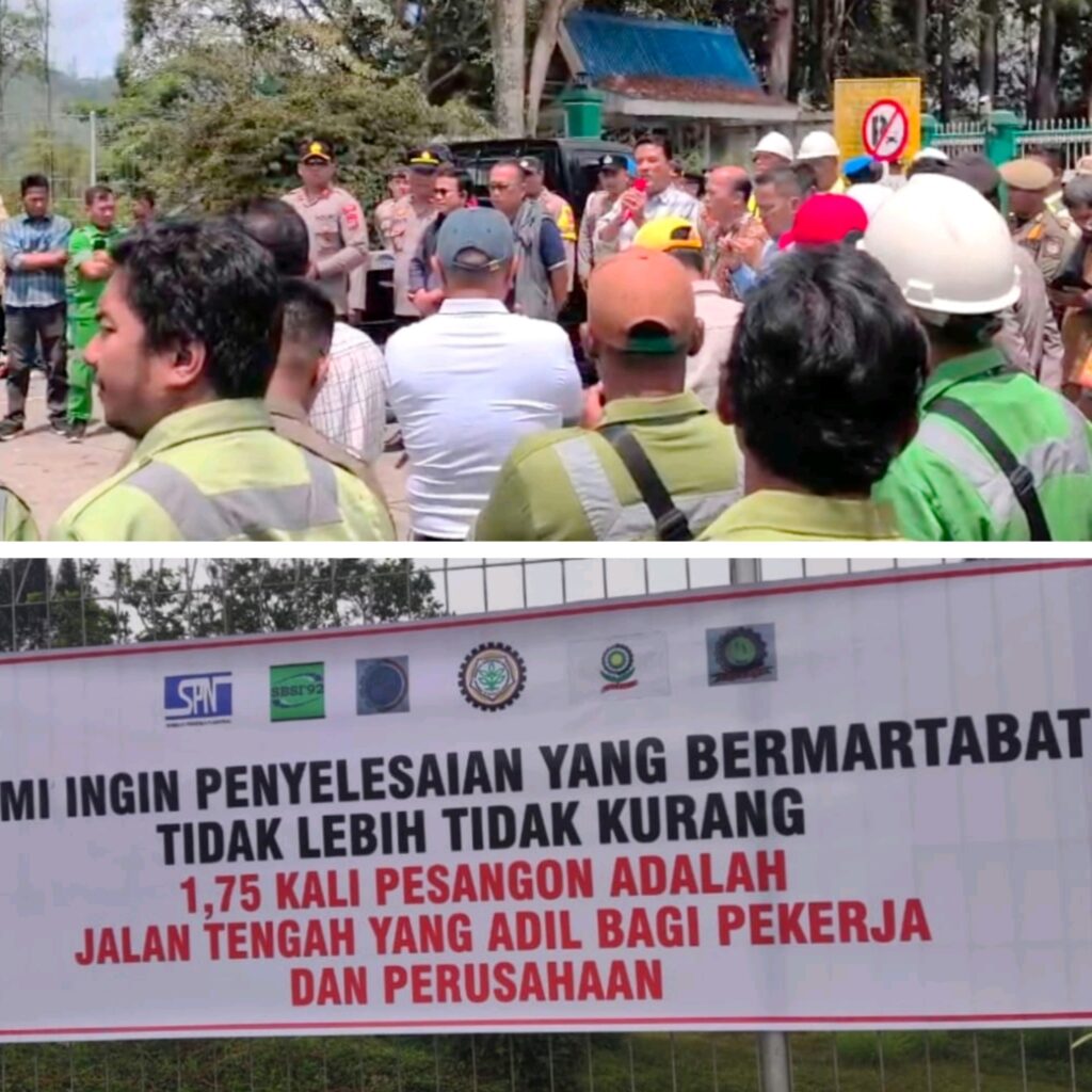 Ratusan Karyawan PT TPL Gelar Aksi Damai Tuntut 1,75 Pesangon