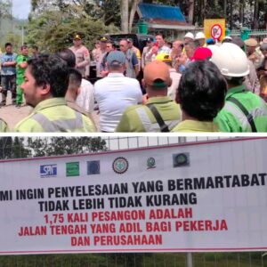 Ratusan Karyawan PT TPL Gelar Aksi Damai Tuntut 1,75 Pesangon