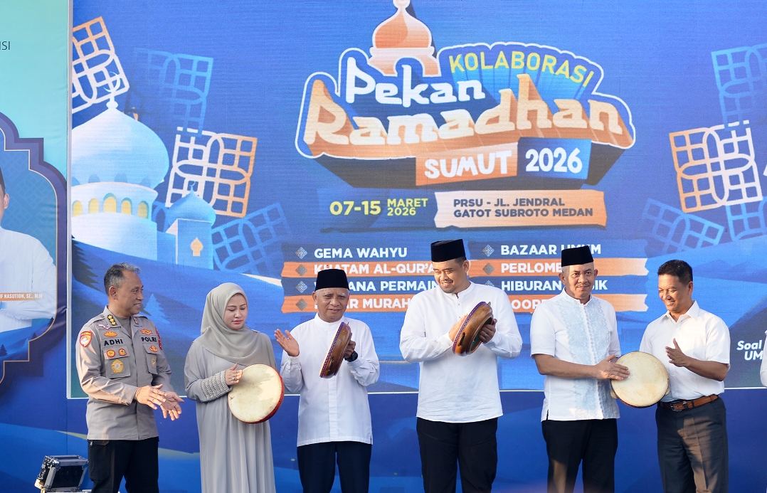 Pekan Ramadan Sumut 2026 Dibuka di PRSU, Bobby Nasution Ajak Masyarakat Perkuat Kebersamaan