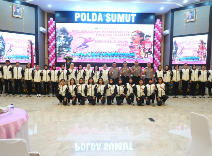 Lepas Kontingen Kemala Run 2026 ke Bali, Kapolda Sumut Tekankan Sportivitas dan Soliditas KB Polri