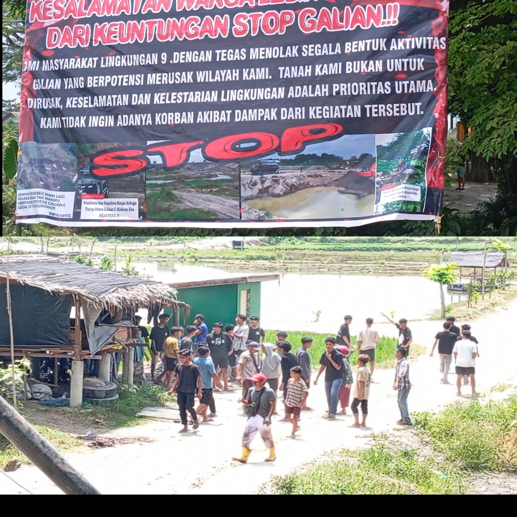 Ratusan Warga Binjai Timur Demo Galian C di Kawasan TPA, Tuntut Aktivitas Dihentikan