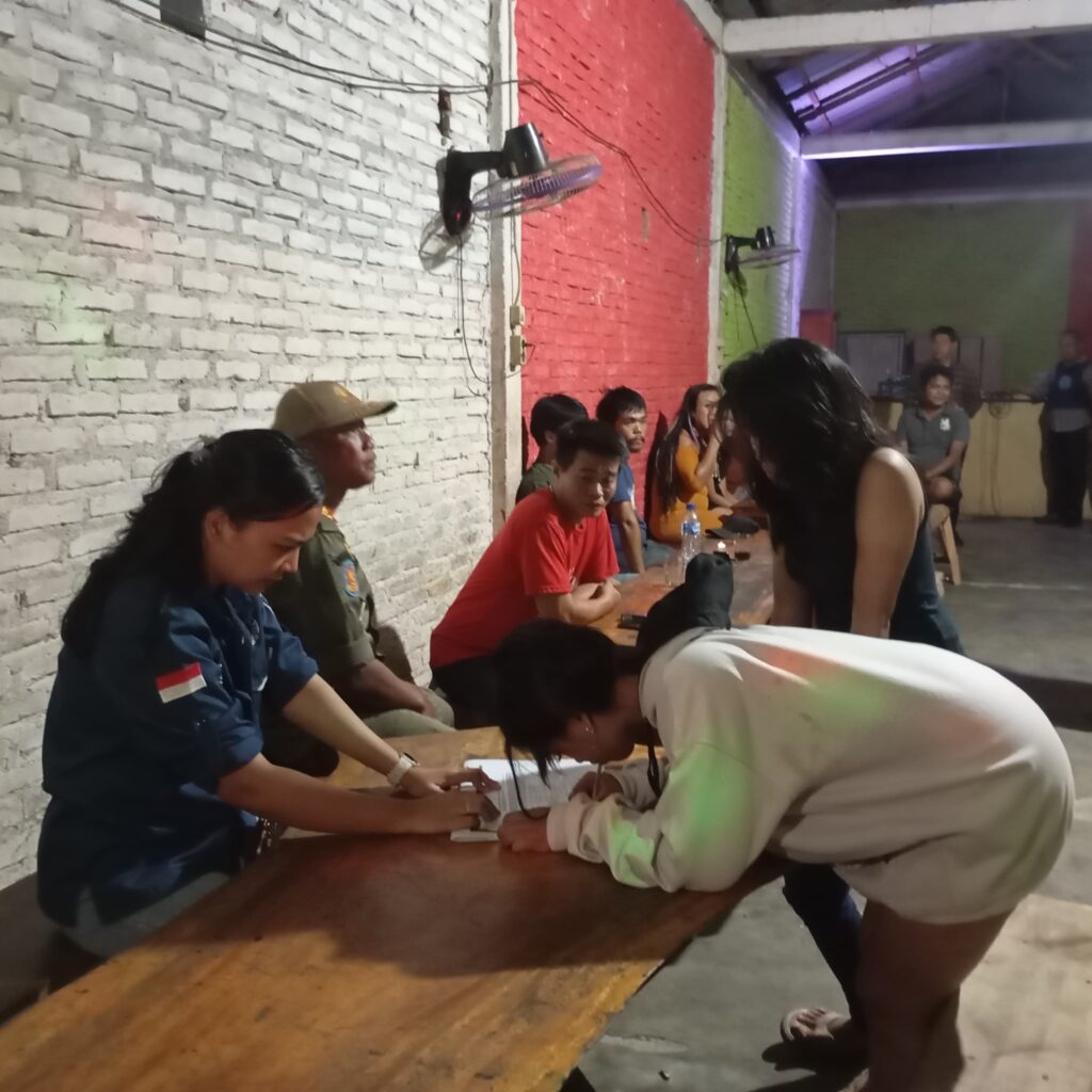 Razia Tempat Hiburan Malam, BNNK Sergai dan Tim Gabungan Amankan 50 Pengguna Narkoba 