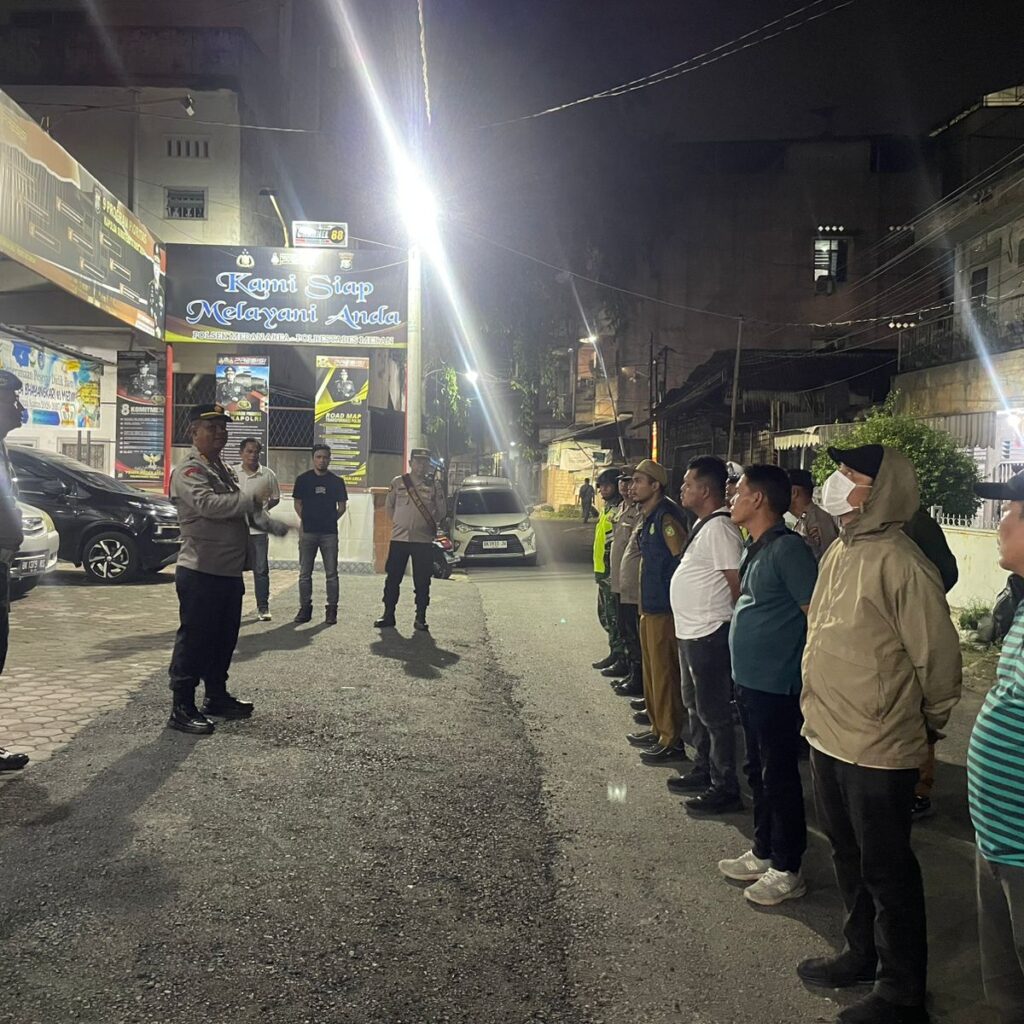 Cegah Kejahatan Jalanan, Polsek Medan Area Gelar Patroli 3 Pilar