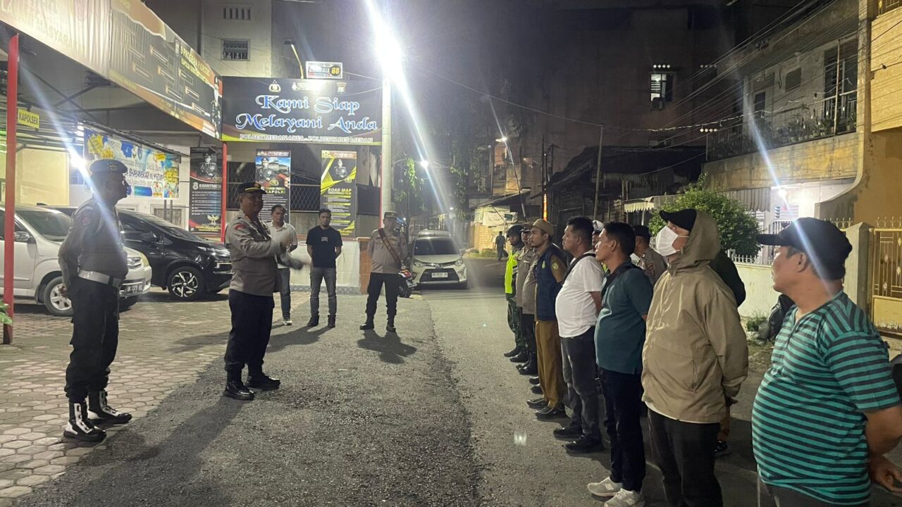 Cegah Kejahatan Jalanan, Polsek Medan Area Gelar Patroli 3 Pilar