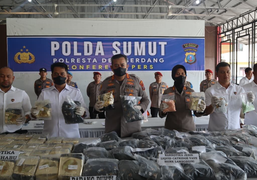 Ini Kata Kapolresta Deli Serdang, Pengungkapan Puluhan Kilo Narkoba di Pintu Tol Lubuk Pakam