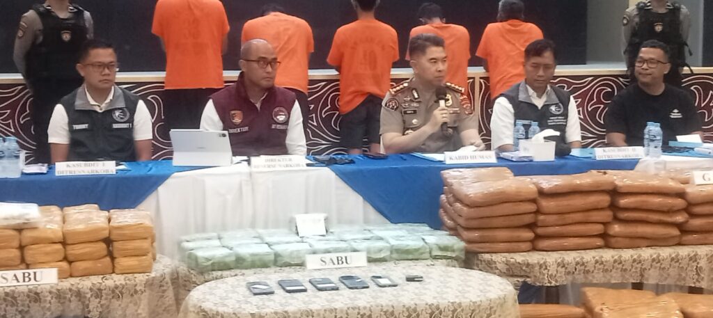 Operasi Sehari, Polda Sumut Amankan 72 Kg Sabu dan 151 Kg Ganja dari 5 Tersangka