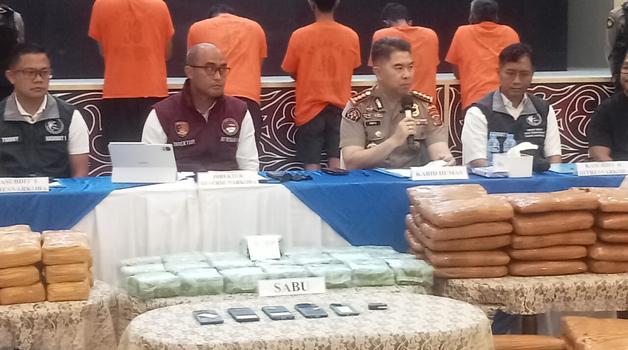 Operasi Sehari, Polda Sumut Amankan 72 Kg Sabu dan 151 Kg Ganja dari 5 Tersangka