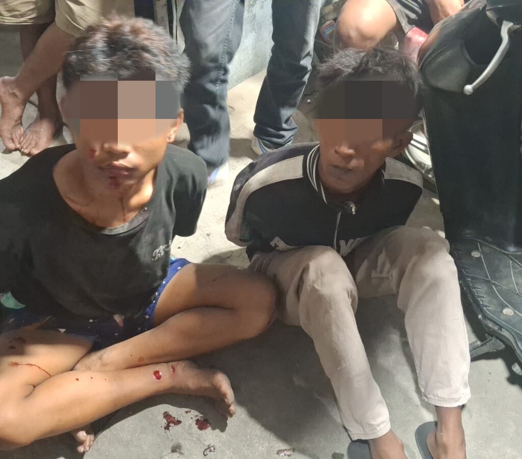 Dua Anggota Geng Motor Bersenjata Tajam Diamankan Saat Konvoi di Marelan Raya