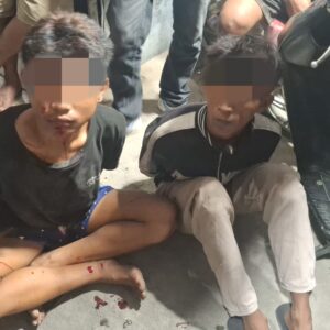 Dua Anggota Geng Motor Bersenjata Tajam Diamankan Saat Konvoi di Marelan Raya