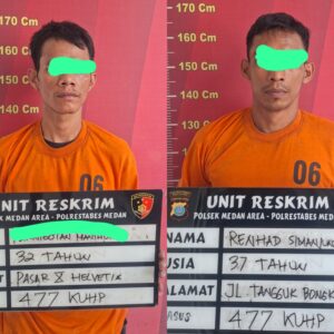 Polsek Medan Area Ringkus 2 Pembobol Klinik Gigi Jalan Halat