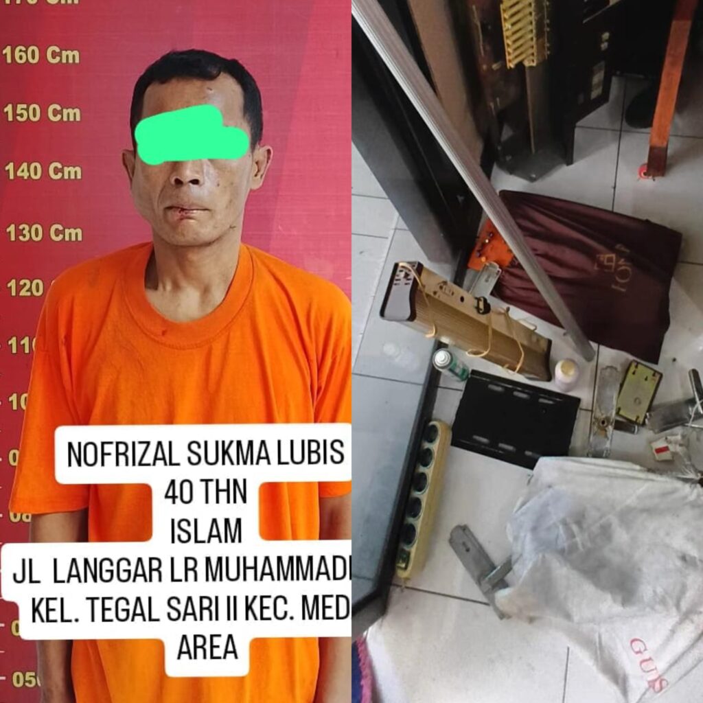 Maling di Rumah Kosong Kepergok Saat Beraksi