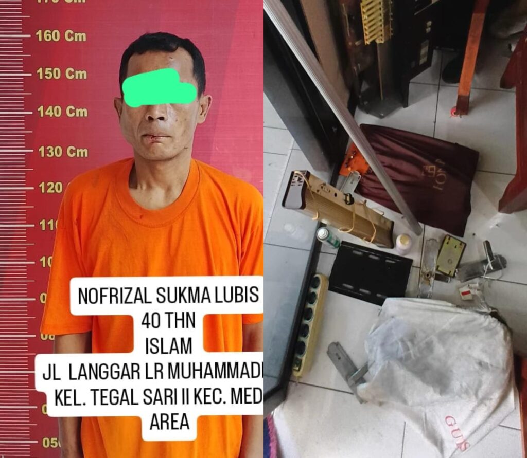 Maling di Rumah Kosong Kepergok Saat Beraksi