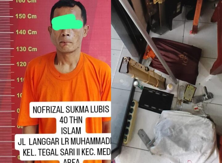 Maling di Rumah Kosong Kepergok Saat Beraksi