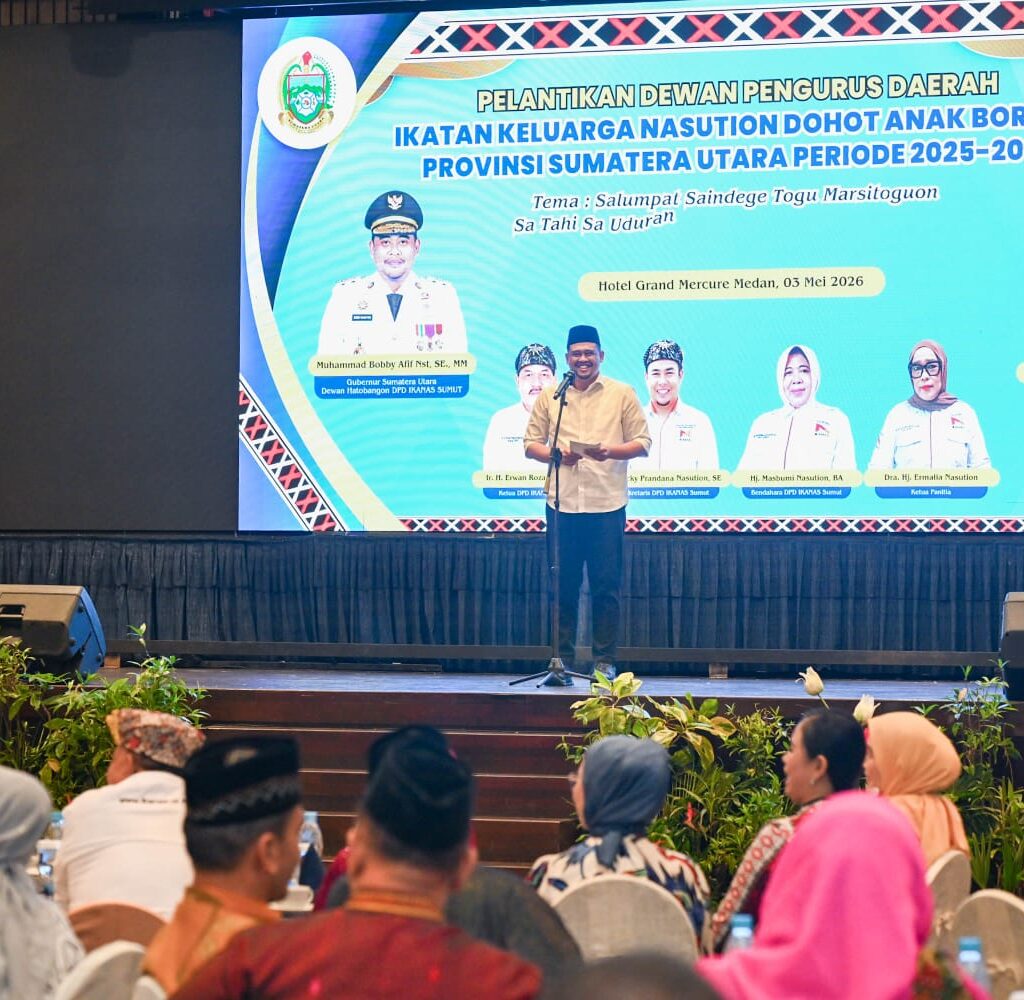 Pelantikan IKANAS Sumut, Bobby Nasution Tekankan Tiga Kunci Organisasi Maju