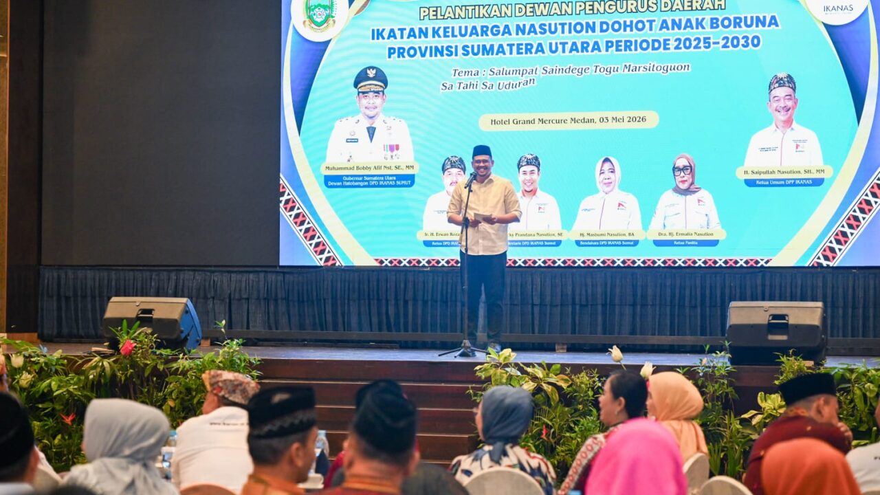 Pelantikan IKANAS Sumut, Bobby Nasution Tekankan Tiga Kunci Organisasi Maju